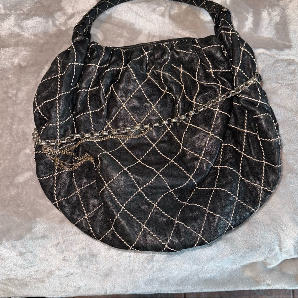 Juicy Couture Black Geometric Shoulder Bag